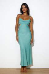 Fancy Brunch Date Midi Dress Sage