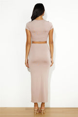 Wear Together Maxi Skirt Nude