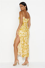 Garden Oasis Maxi Dress Yellow