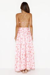 Rose Fields Midi Dress Pink