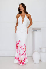 Primrose Maxi Dress Pink Flower