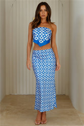 The Silky Co Ord Set Blue