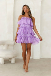 Champagne Towers Mini Dress Violet