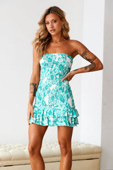 Vacation Time Mini Dress Green