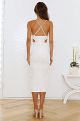 Love Dust Midi Dress White