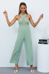 Melody Required Jumpsuit Sage