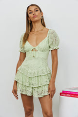 Sweetest Change Romper Green