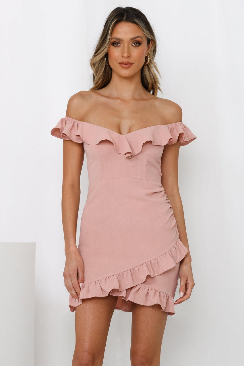 Winks And Kisses Dress Blush