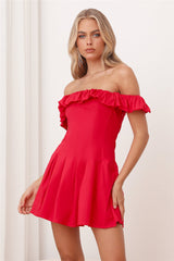 Fashion Student Mini Dress Red