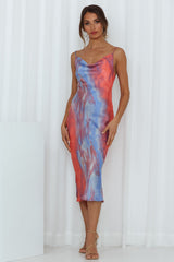 Mirror Mirror On The Wall Midi Dress Red