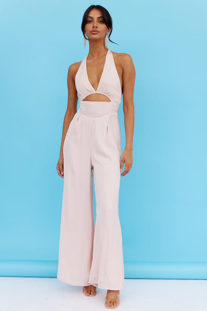 Sunset Glow Jumpsuit Blush