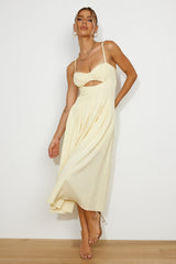 Sunniest Times Midi Dress Yellow