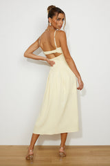 Sunniest Times Midi Dress Yellow