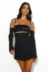RUNAWAY Luella Mini Dress Black