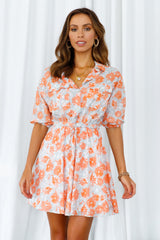 Casablanca Shirt Dress Orange